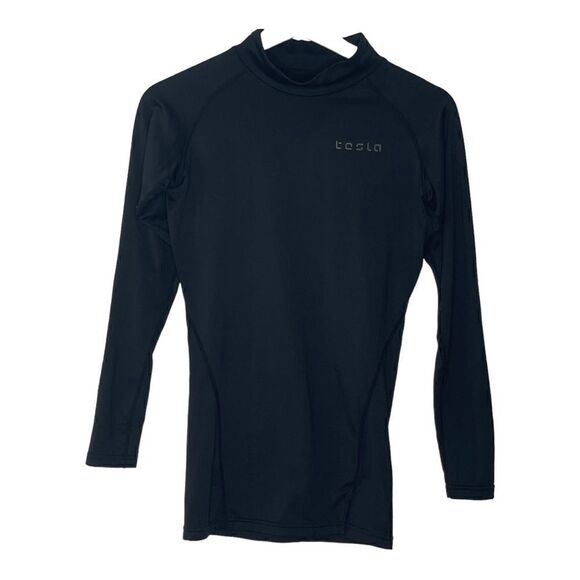 Tesla black compression long sleeve athletic shirt - Women’s S - Picture 1 of 5